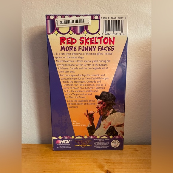 🤡 Vintage Red Skelton More Funny Faces 1996 HGV Home Video Cassette NWT 🤡 - Picture 2 of 3